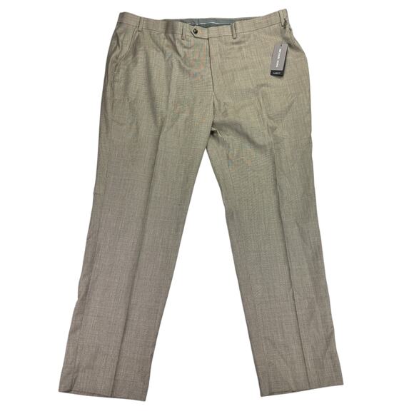 Michael Kors Mens Malone Classic Fit Wool Blend Stretch Suit Pants Tan 44x32 - Picture 1 of 4